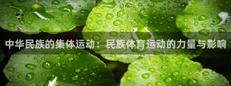 91体育：中华民族的集体运动：民族体育运动的力量与影响
